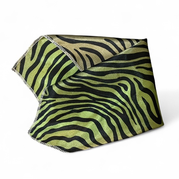Zebra Print silk Pocket Square - Picture 1 of 4